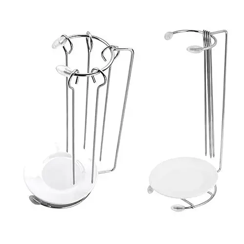 Produktbild: Zerodeko 2 Sätze -aufhänger Grill- Sticks Grill Grillrost Pastor-spieß-racks Grillstäbchen Metallgrillspie?e Grillspießhalter Vegetarische Grillspie?e Rostfreier Stahl Spieße