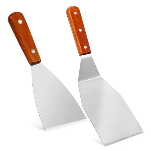 Produktbild: Zerodeko Set Mit Backspateln – Pfannenwender Für Braten Und Pfannkuchen Mit Schlitzwender