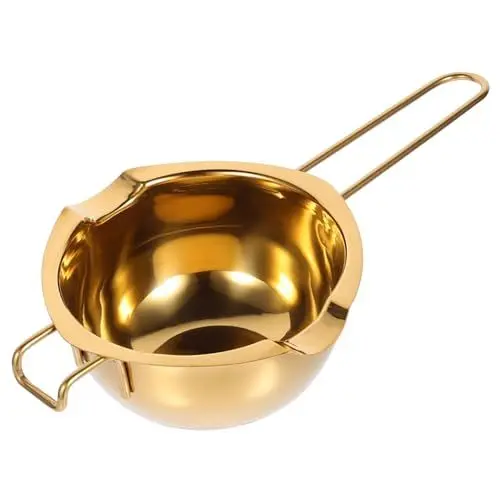 Produktbild: Zerodeko 2 Stk Schüssel Kaffeewärmer Aus Edelstahl Butterschmelztopf Tee Kaffee Zuckerdosen Instant-nudeltopf Japanische Schokolade Schmelzschale Kuchenkerze Truthahn Mini Rostfreier Stahl