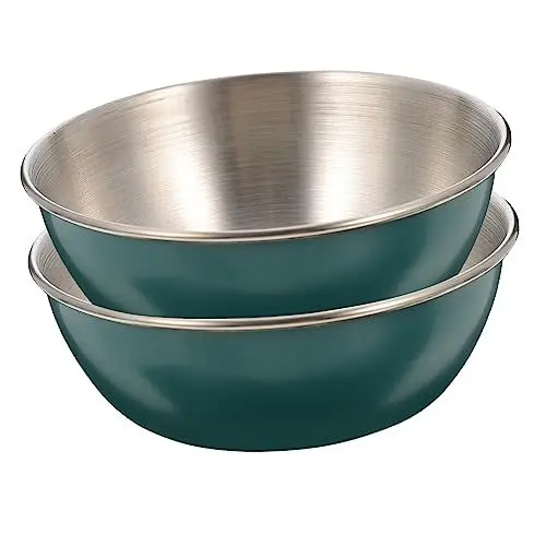 Produktbild: Zerodeko Soßenschalen Aus Edelstahl 2 Stück Runde Gewürzschalen Metallschalen-design Zum Dippen Von Salaten Und Snacks Leicht Zu Reinigen Für Zuhause Und Restaurants