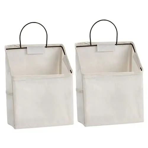 Produktbild: Zerodeko 2 Stück Hängende Taschen-Organizer Über Der Tür Kleiderbügelständer Hängekorb Kleiderbügel Hängespind-Organizer Tür-Aufbewahrungstasche Hängeaufbewahrung Hänge-Organizer