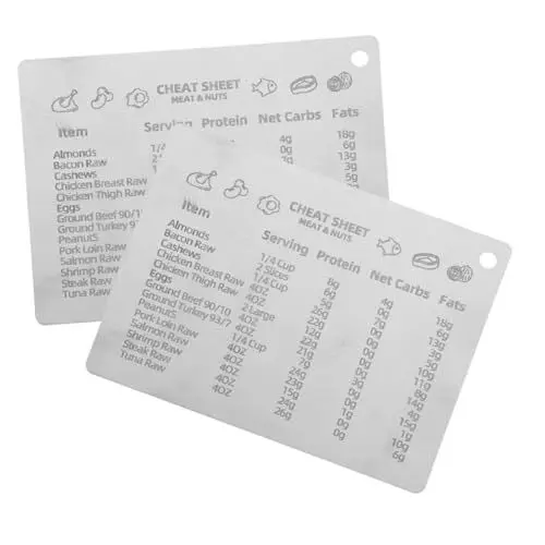 Produktbild: Zerodeko 2 Stück Magnetische Umrechnungstabelle Teiliges aus für Küche und Backen Messgrößen für Flüssigkeiten und Zutaten für Kühlschrank und Metalloberflächen Leicht Ablesbar und