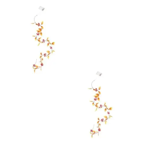Produktbild: Zerodeko 2 Stück Lichterkette Mit 20 Leds 2 M Ahornblätter Batteriebetrieben Lichterkette Für Die Inneneinrichtung Herbst-erntedank-girlande Für Erntedank-dekorationen
