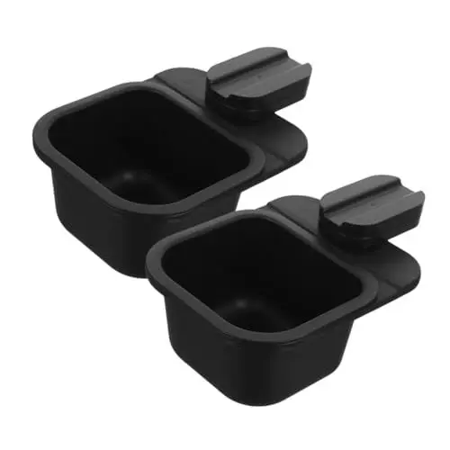 Produktbild: Zerodeko 2 Stück Multifunktionaler Drehbarer Schreibtisch-mülleimer für Die Büro-schreibtisch-staubbehälterbox Clip-on-design Einfach Zugänglicher Hängender Schreibtisch-mülleimer