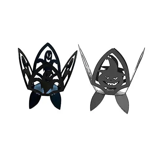 Produktbild: Zerodeko Halloween Kürbis Kerzenbecher 2er Pack Eisen Kerzenhalter Einzigartiges Kürbis Set für