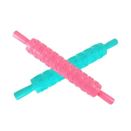 Produktbild: Zerodeko 2st Muster Nudelholz Prägung Nudelholz Rollwerkzeuge Für Die Küche Backwerkzeug Antihaft Nudelholz Rollender Stock Nudelholz Drucken Mini-nudelholz Nudelholz Für Kuchen Abs
