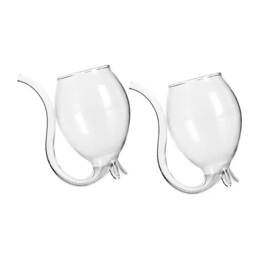 Produktbild: Zerodeko 2st Vampirkelch Rotweingläser Ausgefallene Weingläser Lustige Cocktailgläser Klare Saftbecher Schicke Trinkgläser Einzigartige Cocktailgläser Einzigartige Weingläser Glas Karaffe