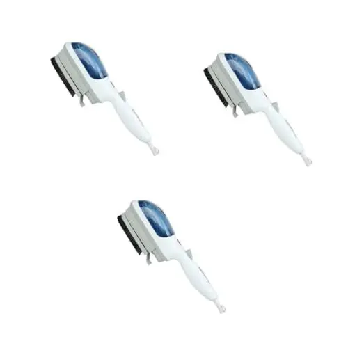 Produktbild: Zerodeko 3St Kleiderdampfer reisen travel steamer bügelautomat Kleiderbügler Dampfbesen dampfbügler dampfbuegeleisen Dampfbürste dampfmaschine steammopp Bügeleisen Kleiderdampfer Hand Weiß