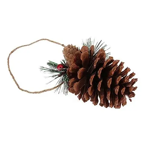Produktbild: Zerodeko 3St Weihnachtstannenzapfen Tannenzapfen Weihnachtsschmuck Tannenzapfen-Ornamente Christbaumschmuck weihnachtsdeko christbaumanhänger Pine Nuts Partyzubehör natürlicher Tannenzapfen