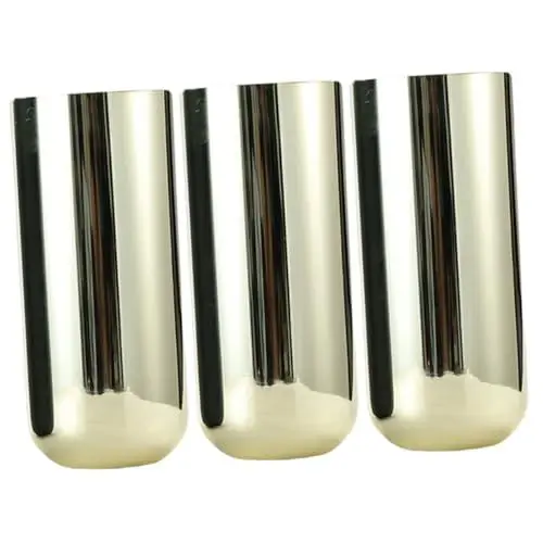 Produktbild: Zerodeko 3 STK Edelstahlvase Tischdekorationen Hochzeitsdekorationen Ornament Bürodekoration Home-Office-Hotel-Dekor Esstisch Herzstück Leichter Luxus Blumentopf Tischblumen schmücken