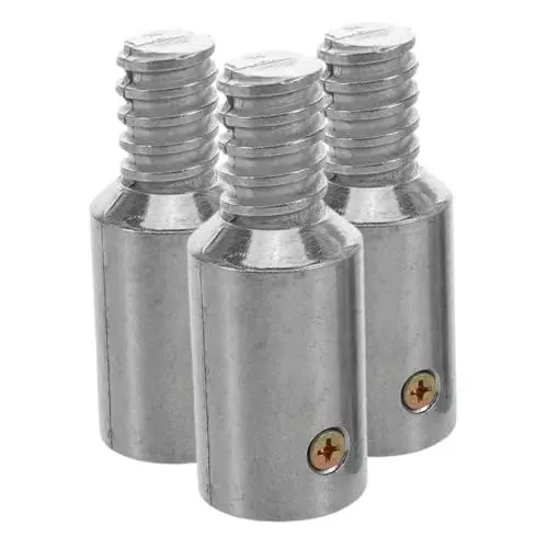 Produktbild: Zerodeko 3 Stück Teiliges Adapter für Besenstiele Aluminiumlegierung Verbindungselemente mit Gewinde für und Bauprojekte Kompatibel mit Eisen Aluminium und Holzstangen