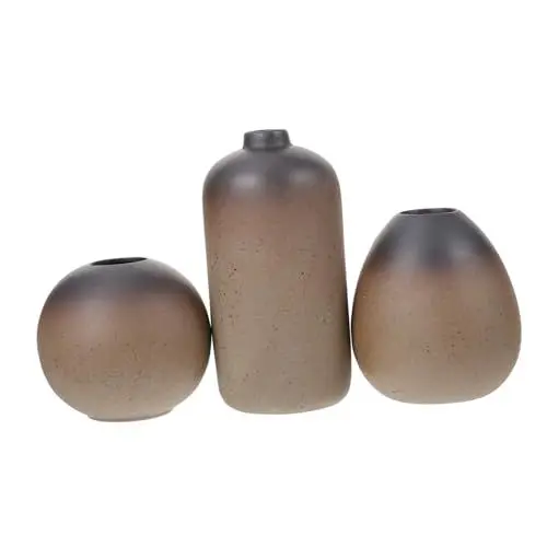 Produktbild: Zerodeko Elegante Keramikvase Im Chinesischen Stil Elefantenform 3-teiliges Set Zen- Für Zuhause Vase Ornament