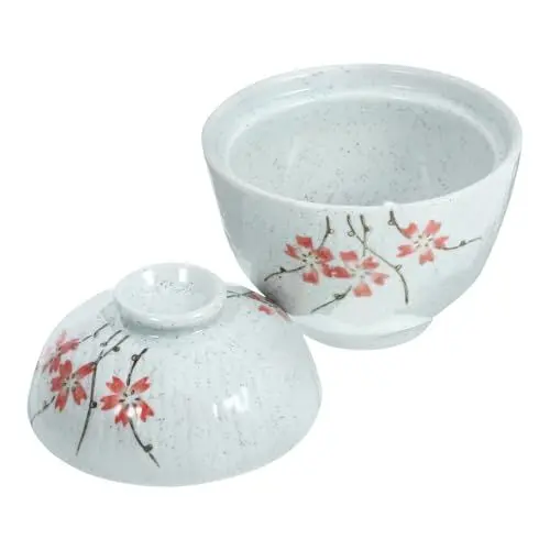 Produktbild: Zerodeko 4 Sätze Schmortopf aus Keramik Instant-Ramen-Schüssel japanische Reis- und Suppenschüsseln Ramenschalen Suppentasse aus Keramik Geschirr aus Keramik Glaskugel Tasse Schüssel