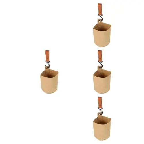 Produktbild: Zerodeko 4 Stück Auto Mülleimer Auto-müllsack Hängt Auto-mülleimer-organizer Auto-müllsack Hängen Mülleimer Für Auto Camping-mülleimer Müllsack Fürs Auto Mini-mülleimer Kraftpapier