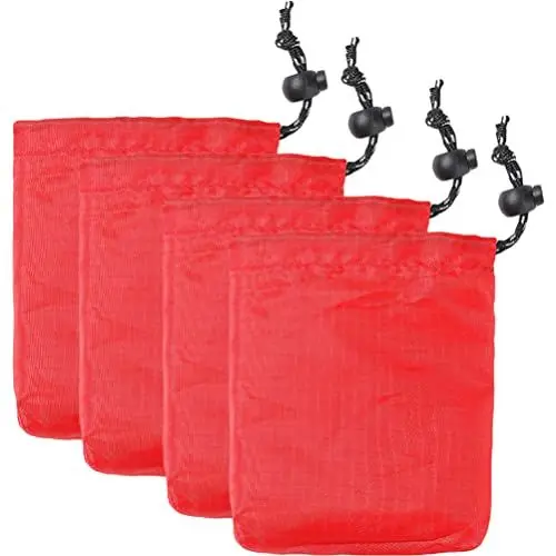 Produktbild: Zerodeko 4 Stücke Verpackung Taschen Mesh Kordelzug Lagerung Tasche Luftdichten Organizer Für Camping