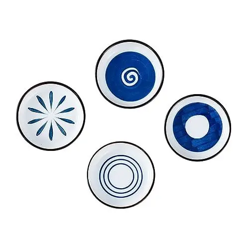 Produktbild: Zerodeko Japanisches Saucenschalen-set 4-teilig Keramikteller Dekorative Saucen-servierschale Für Geschirr