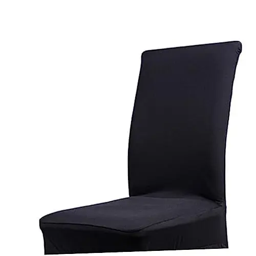 Produktbild: Zerodeko Eleganter Schwarzer Esszimmerstuhl – 4er-Pack Polyester Und Spandex Leicht Anzuziehender Maschinenwaschbarer Schonbezug