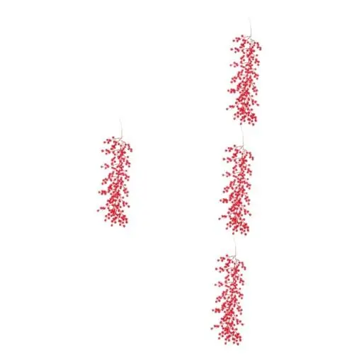 Produktbild: Zerodeko 4 Stück Weihnachtsdekorationen Weihnachtsgirlande Weihnachtsbaumschmuck Helle Hausdekorationen Für Zuhause Weihnachts Hängegirlande Outdoor Dekoration Beerenstiel