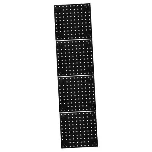 Produktbild: Zerodeko 4 Stück perforierte Platte wall display wall shelf aufbewahrungssystem werkstatteinrichtung werzeugwand Garage Organisation Stecktafeln für die Türrückseite Steckwand Plastik Black