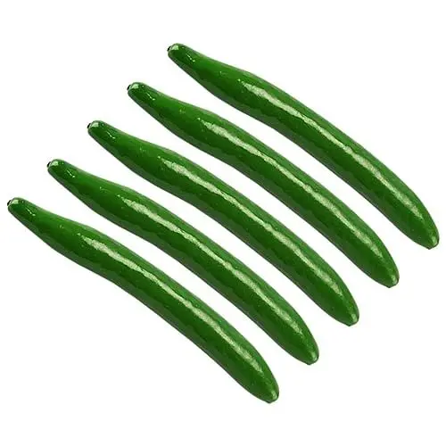 Produktbild: Zerodeko 5St Gurken-Modell Gurken-Foto-Requisiten lebensechtes Gurkenmodell Dekor Modelle Gurke Requisiten gefälschtes Gemüsemodell künstlich falsche Gurke Frucht Gurke