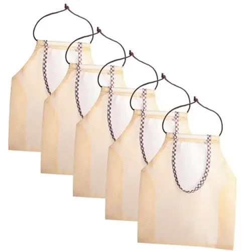 Produktbild: Zerodeko 5St Mesh-Aufbewahrungstasche hängende Mesh-Gemüsebeutel Gemüsetragetasche Aufbewahrungsbeutel Wiederverwendbare Netztaschen für Lebensmittel Obst-Einkaufstüten Lagerung Obststand