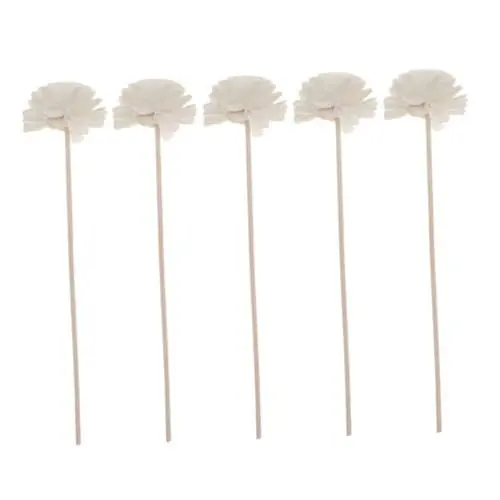 Produktbild: Zerodeko Natürliche Diffusorstäbchen Mit Blumendesign 5 Stück Rattanstäbchen Diffusoren Gerade Diffusoren Für Die Inneneinrichtung