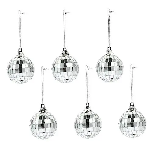 Produktbild: Zerodeko 6stücke Spiegelball Für Party Discokugel Hängend Dekorative Spiegelkugel Kleine Discokugeln Reflektorkugel Für Bars Bühnendekoration Für Hochzeiten Spiegelkugeldekor Für