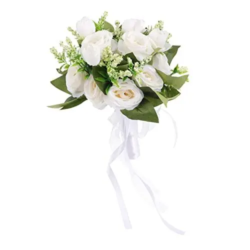 Produktbild: Zerodeko Zubehör Hochzeit Braut Blume Elegante Braut Hand Bouquet-dauerhafte Getrocknete Blumen Anordnung
