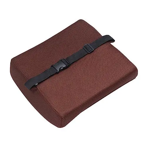 Produktbild: Zerodeko Atmungsaktives Rückenkissen Memory Foam Für Und Bürostühle Multifunktionales Lendenkissen Für Und Kaffee-Farben Upgrade-Version