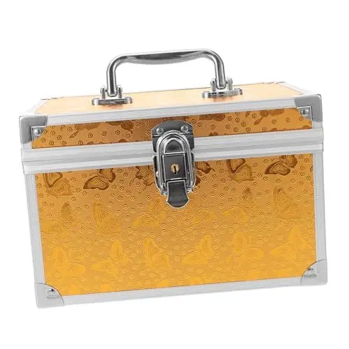 Produktbild: Zerodeko Make-up Organizer Box Aluminium Legierung Toolbox Tragbare Werkzeuge Fall Make-up Fall