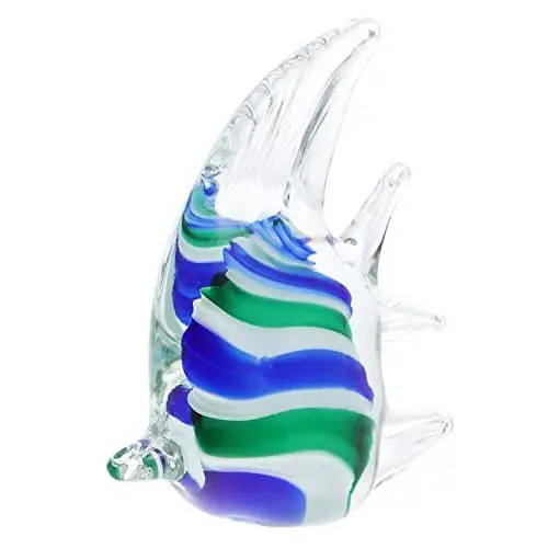 Produktbild: Zerodeko Elegante Fischstatuen Aus Glas Dekoration Für Das Home Office Einzigartiges Fisch-Handwerk-Ornament