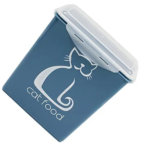 Produktbild: Zerodeko Cat Food Container Hundekatze Lebensmittel Lagerbeh?lter: Haustierfutter Aufbewahrungsbox Trockenfutter K?rner Lagerf?sser Versiegelt Eimer Haustiere Lebensmittelbeh?lter 5L für