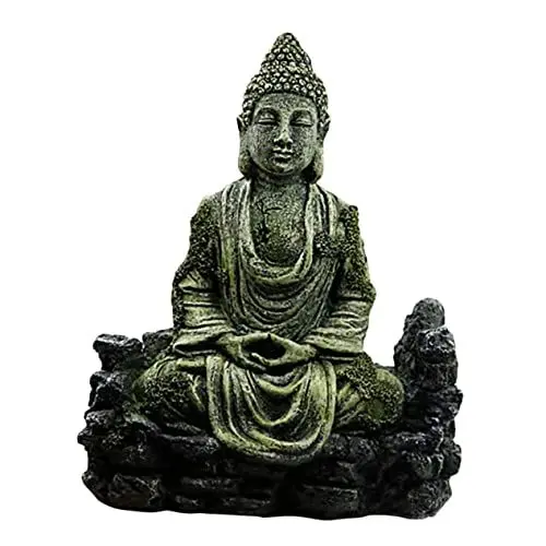 Produktbild: Zerodeko Buddha-landschaftsdekoration Harzstatue Für Aquarien Aquarium-zubehör Flaches Boden-Design