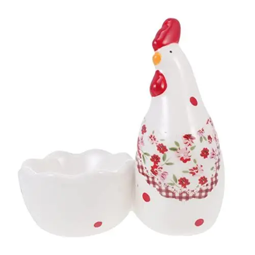 Produktbild: Zerodeko Eierbecher Ostern Keramik 1 Zitronen für Keramik Kunststoffschale Eigelb -Behälter Schöne Dessertschalen Schüssel Partyständer Pfannenschalen Malerei Schneckenteller Brunch Eierbecher Huhn