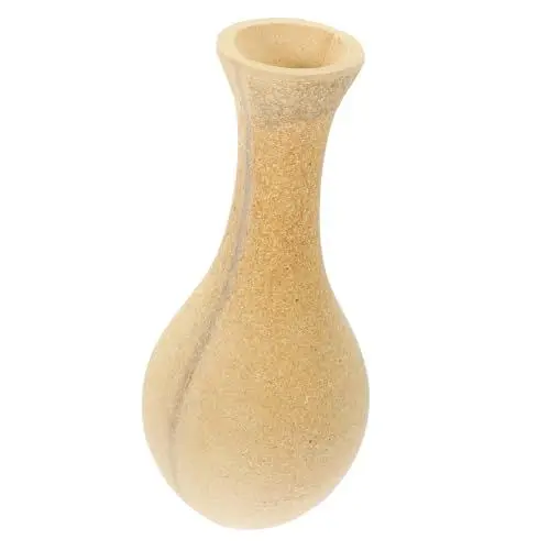 Produktbild: Zerodeko Einzigartige Form Holzvase Dekorative Blumenflasche für Home Office Hotel Vase Blumeneimer