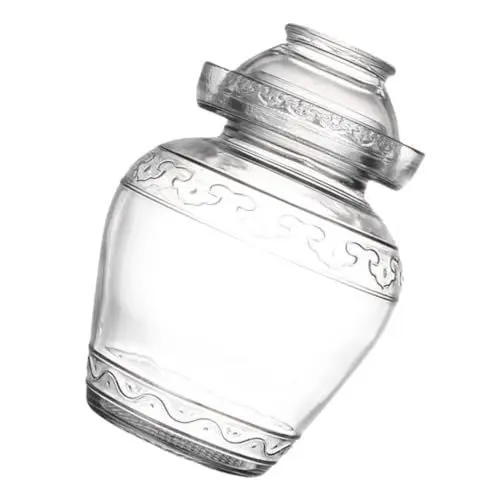 Produktbild: Zerodeko Einmachglas Aus Glas Einmachgläser Mit Deckel Gurkenglas Aus Glas Gurkenglas Für Die Küche Traditionelles Einmachglas Sauerkrautglas Aus Glas Kimchi-Glas Luftschleuse Großer Mund
