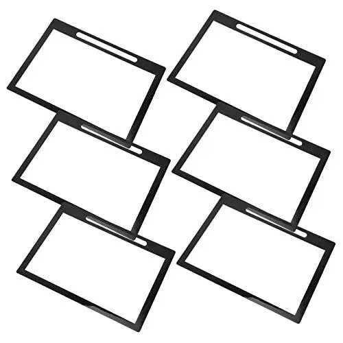 Produktbild: Zerodeko 6er-pack Tischkartenhüllen Dekorative Menükartenschutzhüllen Pvc-tischkartenhalter Für Freunde Flecken- Und Wasserabweisend
