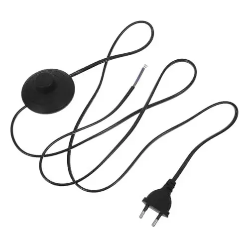Produktbild: Zerodeko Fußschalter Für Stehlampe Mit Kabel Stehlampenschalter Fußpedalschalter Für Stehlampe Fußverlängerungskabelschalter Für Stromkabel Für Schalterkabel Für