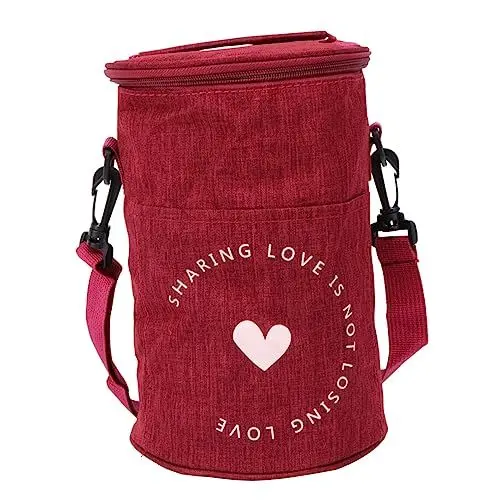 Produktbild: Zerodeko Groß 1Stk Lunchbox-Tasche Isoliertasche Camping-Isolierbeutel große wasserdichte Tragetasche warmhaltebehälter wärmtasche Outdoor-Lunch-Tasche Lebensmittelbeutel runden