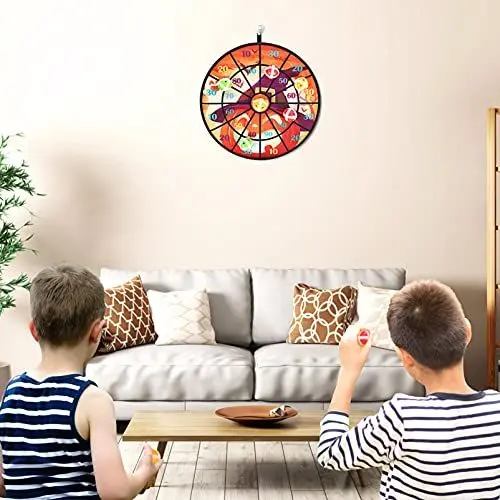 Produktbild: Zerodeko 6stücke Halloween Dartboard Spiel Mit Klettbällen Zielscheibe Für Familien Und Partyspiele Für Junge Mädchen Und Erwachsene Indoor Outdoor Spaß