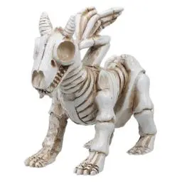 Produktbild: Zerodeko Spooky Halloween Hundeskelett Statue Aus Resin Realistische Garten Dekoration Für Halloween Wetterfeste Skeletthund Figur Für Außenbereich Gruselige Skelettdekoration Für