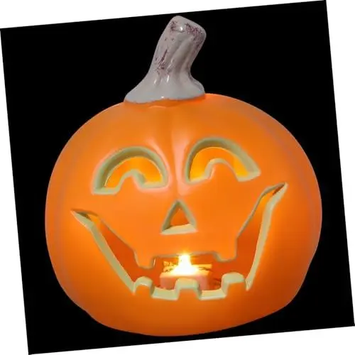 Produktbild: Zerodeko Halloween-kürbislampe Plastikkürbisse Für Draußen Leuchtende Kürbisdekorationen Einzigartige Kürbislaternen-Requisiten