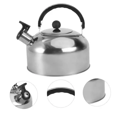 Produktbild: Zerodeko Handhaben Topf Wasserkocher küchengeräte pfeifende Kaffeekanne Campingofen Sieb tragbare Heizung Haushaltsteekessel pfeifender Teekessel Induktionsherd kochen Gas
