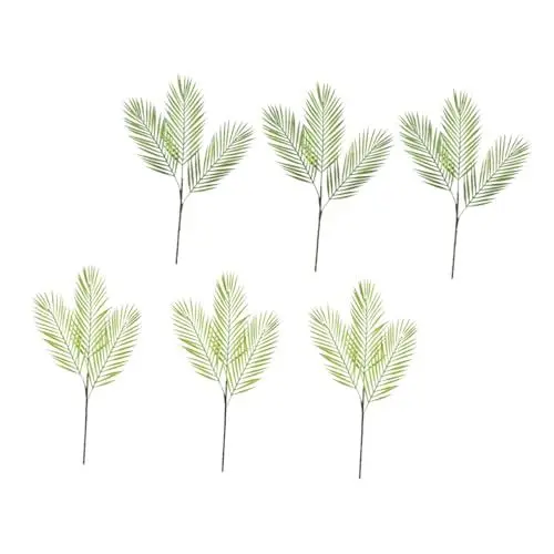 Produktbild: Zerodeko Rustikalen Bauernhaus Stil 6 Stücke Künstliche Baum Decor Zyklus Blatt Simulation Grün Für Wohnzimmer