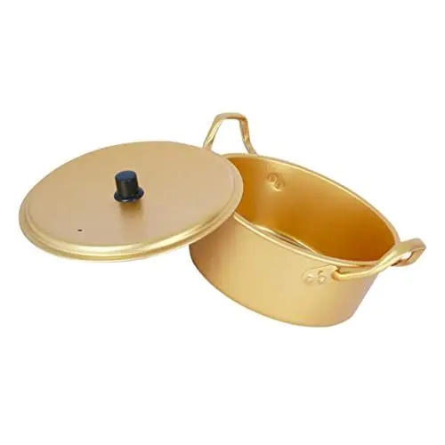 Produktbild: Zerodeko Schnell Aufheizender Ramen-topf – Aluminium-kochgeschirr Im Koreanischen Stil Mit Doppelgriffen Instant-nudelkocher Ideal Für Camping Und Küche