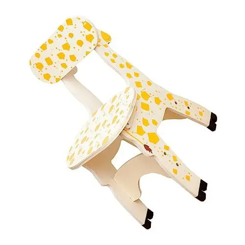 Produktbild: Zerodeko Giraffenstuhl für Jungen und Mädchen Holzstuhl für Jungen und Mädchen Rückenlehne für Kleinkinder Möbelhocker Glatte Ecke Einfache Montage