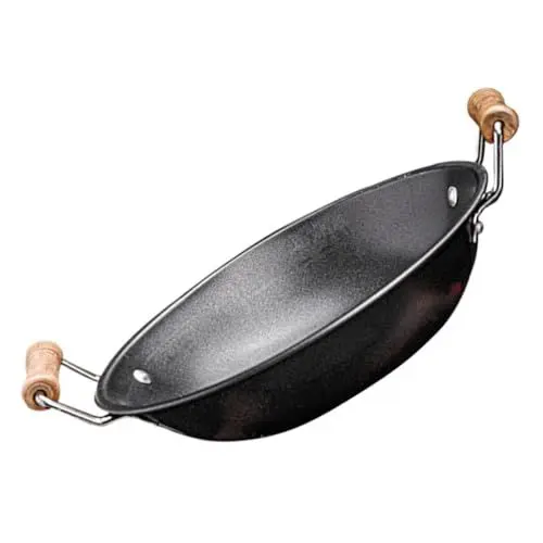 Produktbild: Zerodeko Küchen-wok Mit Doppelgriff Aus Kochpfanne Aus Metall Zum Braten Kleiner Topf Für Suppen Und Vielseitig Einsetzbar