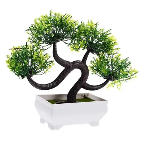 Produktbild: Zerodeko Künstlicher Bonsai-Baum Im Topf Deko-Pflanzen Realistische Kunstpflanze Pflegeleicht Perfekt Fürs Wohnzimmer