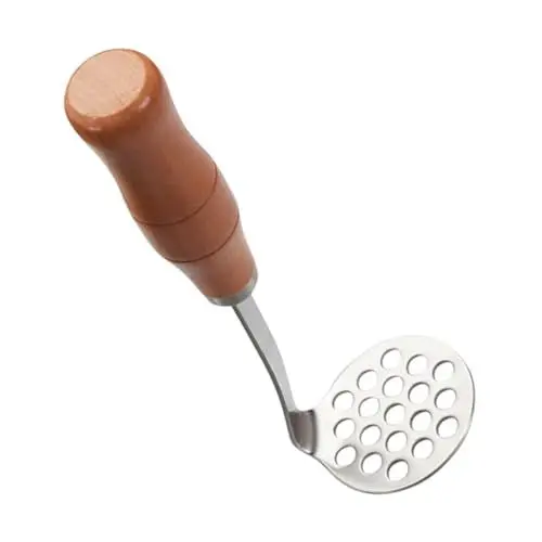 Produktbild: Zerodeko Manueller Kartoffelstampfer aus Lebensmittelstampfer für Kartoffelpüree Gemüse und Avocado Einfach zu Bedienen Spülmaschinenfest mit Komfortablem Griff
