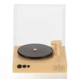 Produktbild: Zerodeko Mini-Retro-Plattenspieler Simulation Miniatur-Plattenspieler Puppenhaus-Vintage-Cd-Player-Modell Puppenhaus-Phonograph Möbelzubehör Foto-Requisiten
